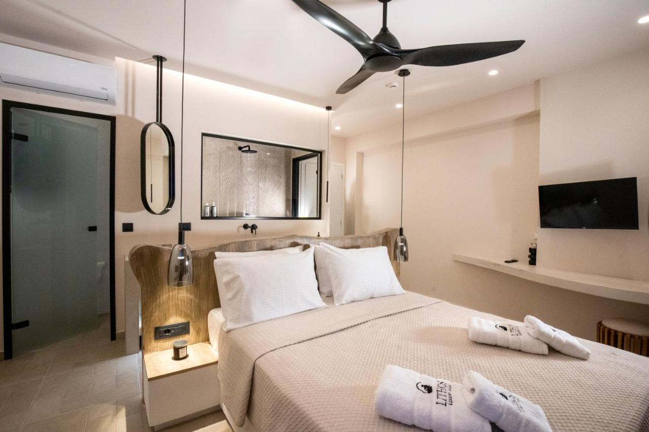 Lithos Luxury Villa อาร์คานเยโลส ภายนอก รูปภาพ