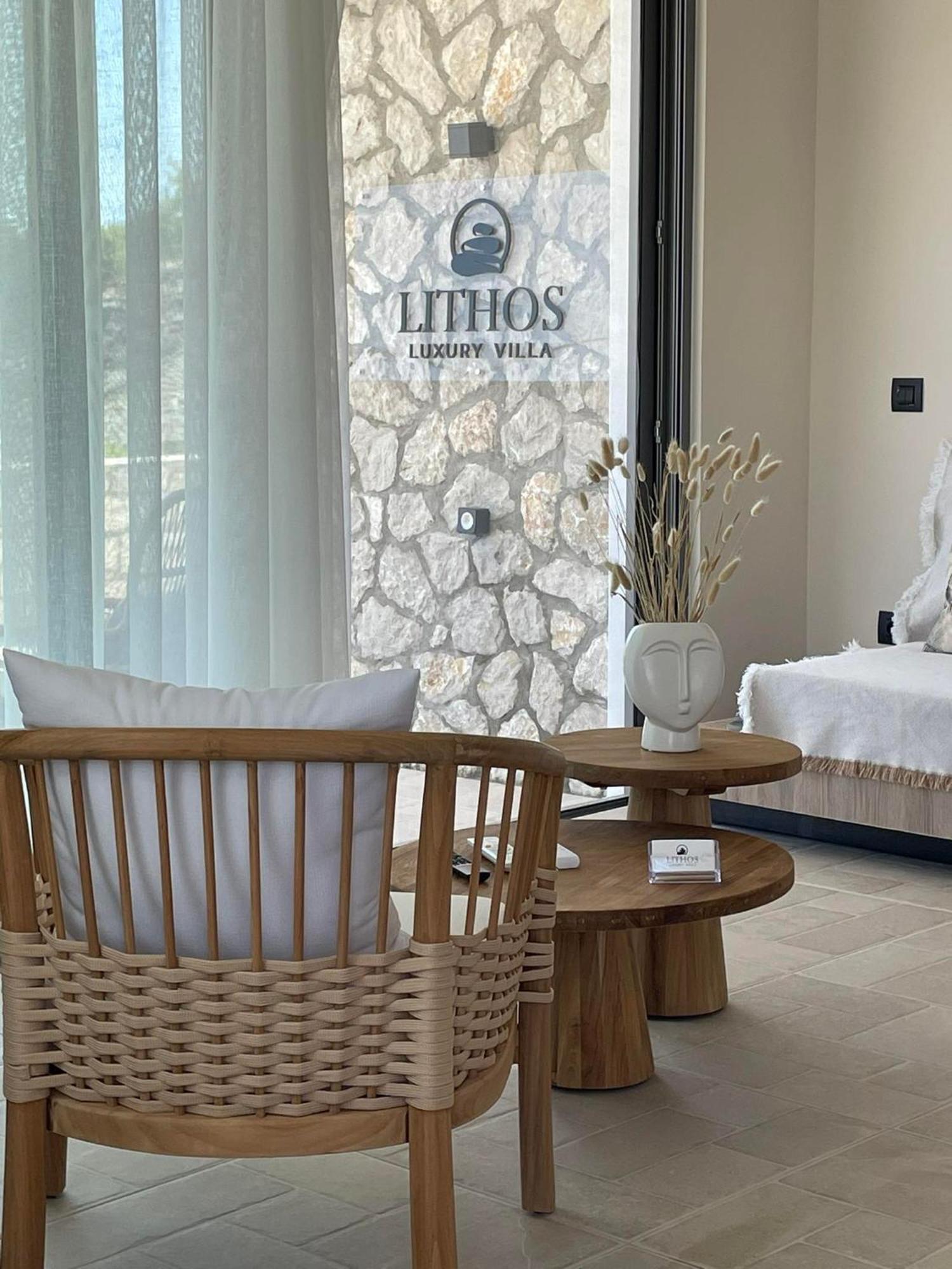 Lithos Luxury Villa อาร์คานเยโลส ภายนอก รูปภาพ