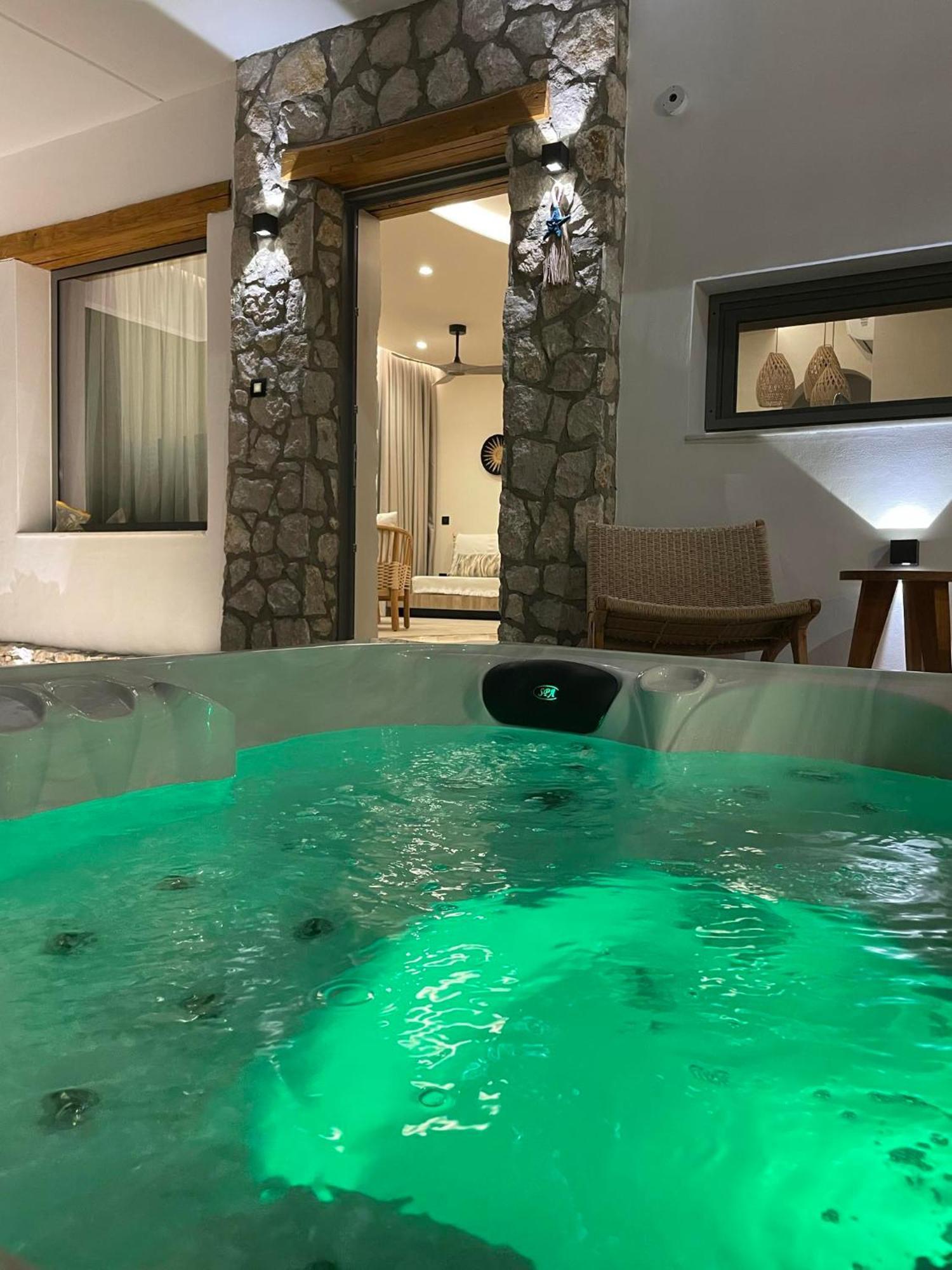 Lithos Luxury Villa อาร์คานเยโลส ภายนอก รูปภาพ